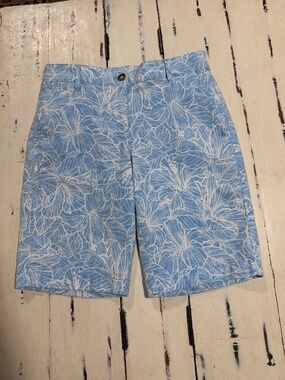 TOMMY Bahama Boracay Hightide Hibiscus 10-Inch Bermuda Shorts SZ 4